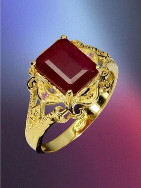 Genuine,  Rich Deep Red Ruby From Madagascar 9mm by 7mm  ❤️See Video❤️